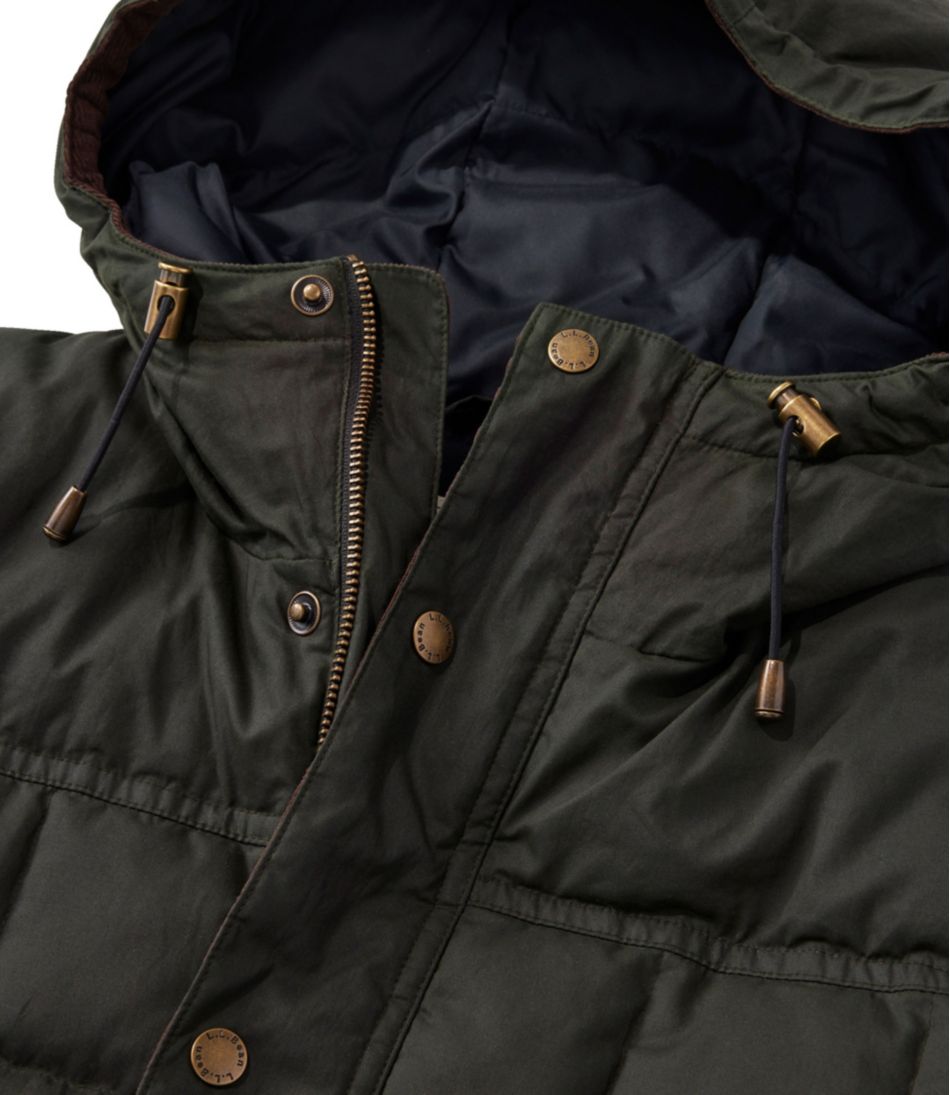 L.L.Bean Outlet | Men's Upcountry Waxed Down Hooded Jacket