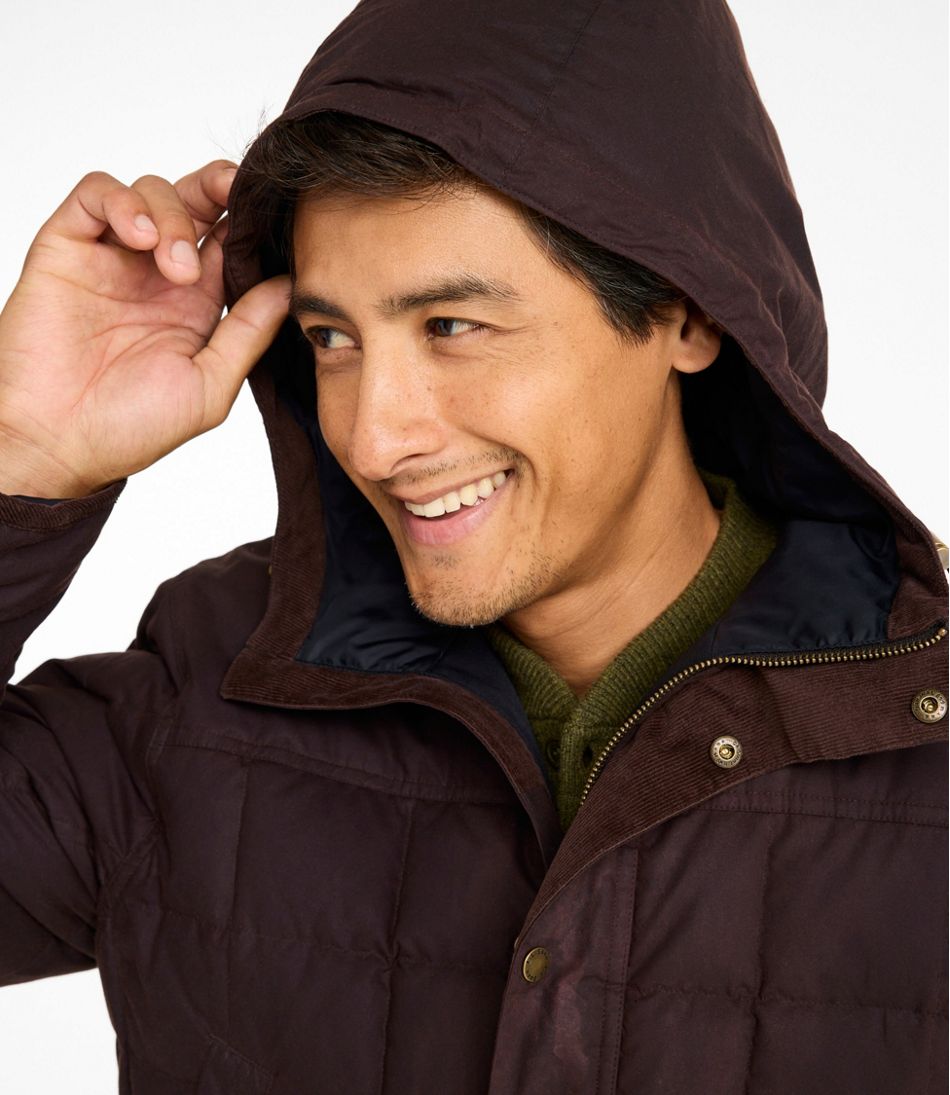 L.L.Bean Outlet | Men's Upcountry Waxed Down Hooded Jacket