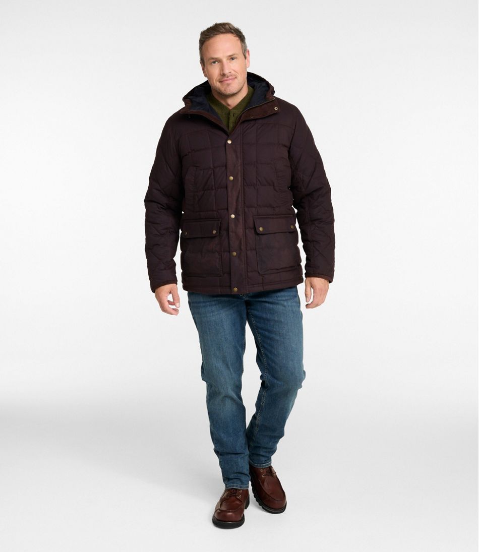 L.L.Bean Outlet | Men's Upcountry Waxed Down Hooded Jacket