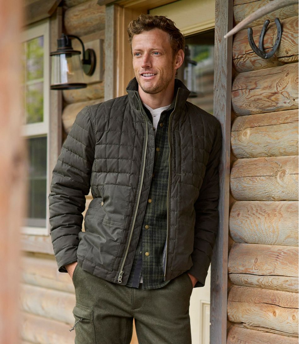 L.L.Bean Online | Men's Upcountry Waxed Cotton Down Sweater