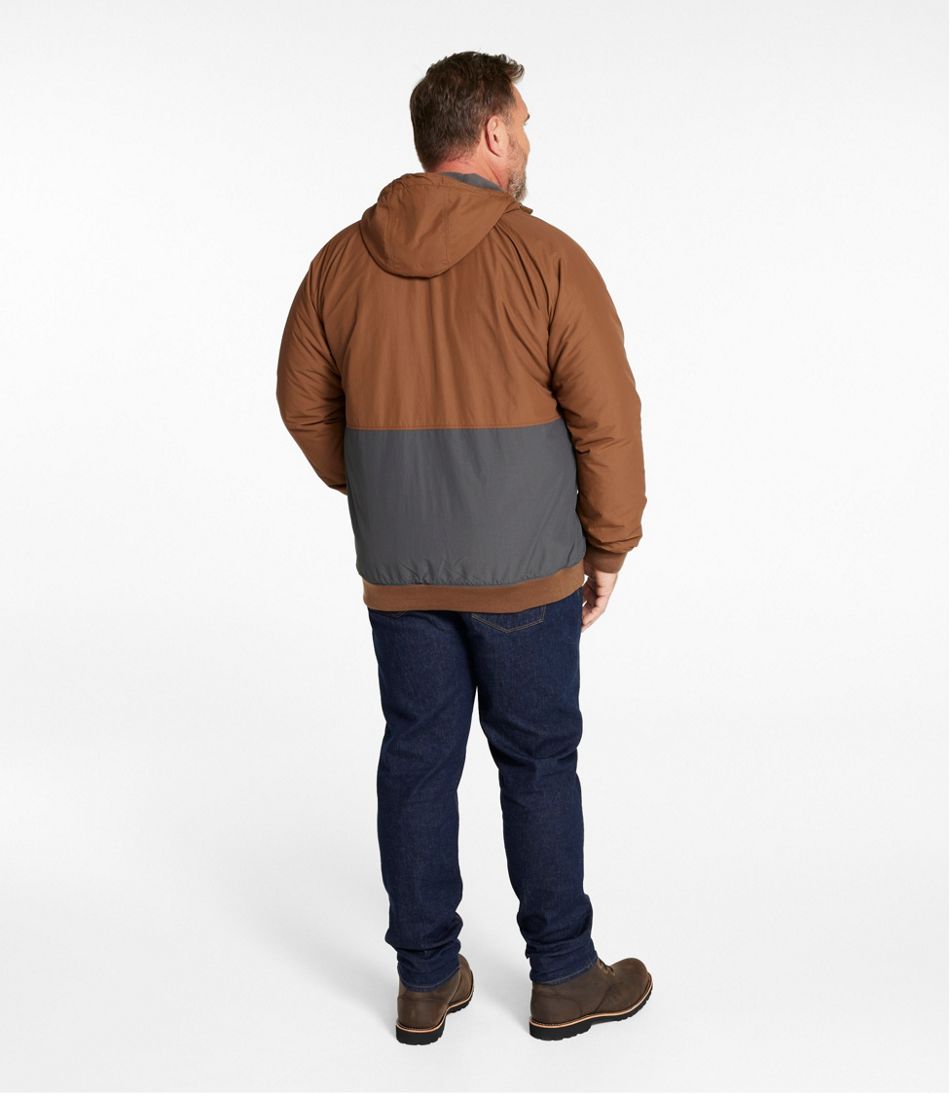 L.L.Bean Discount | Men's Insulated 3-Season Bomber Hooded Jacket, Colorblock
