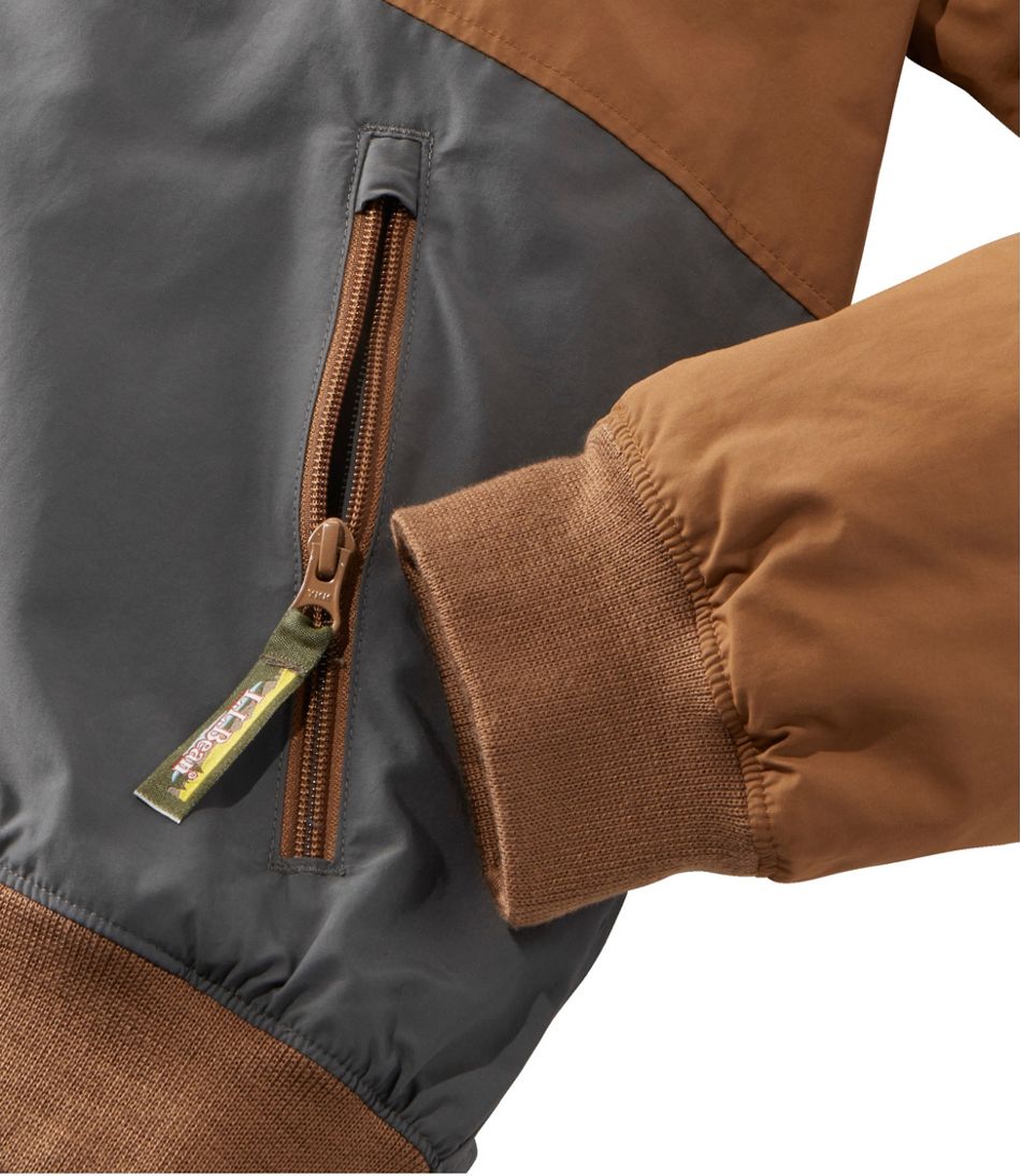 L.L.Bean Discount | Men's Insulated 3-Season Bomber Hooded Jacket, Colorblock