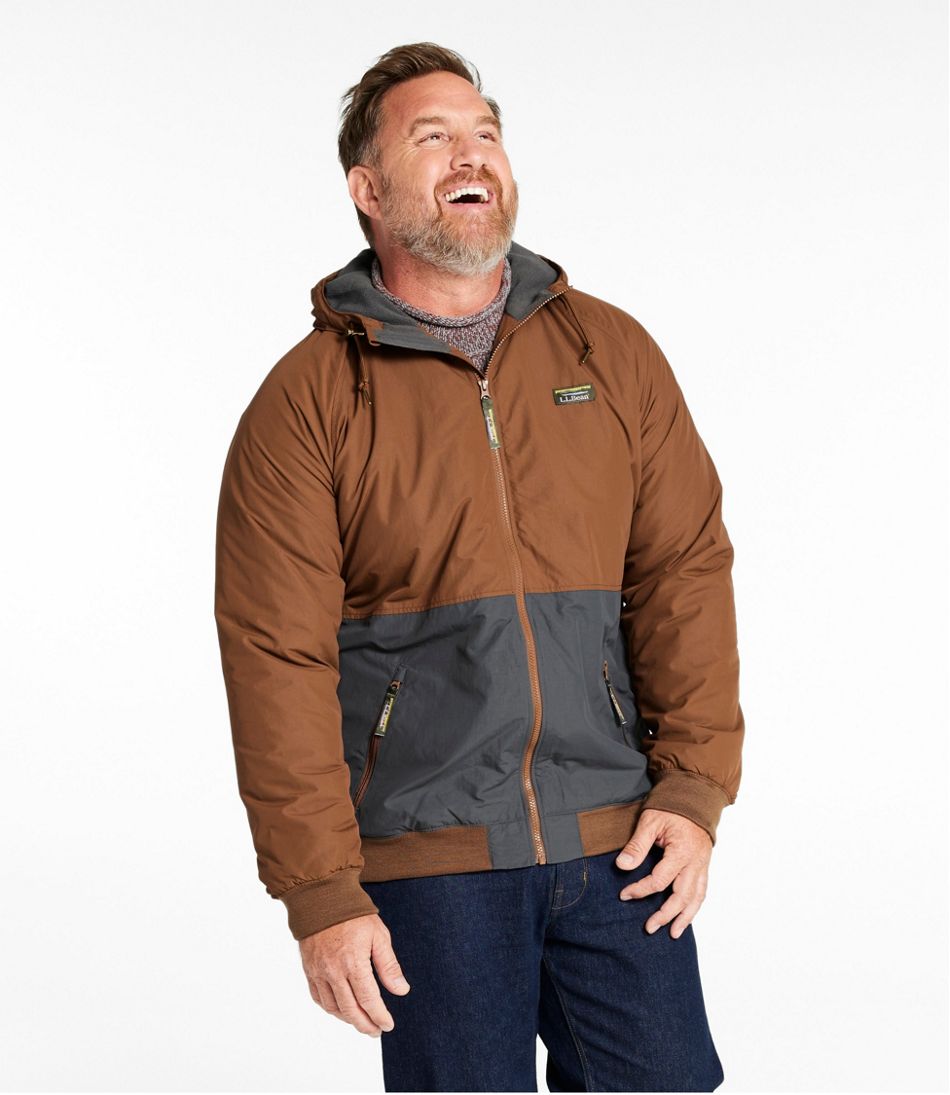 L.L.Bean Discount | Men's Insulated 3-Season Bomber Hooded Jacket, Colorblock