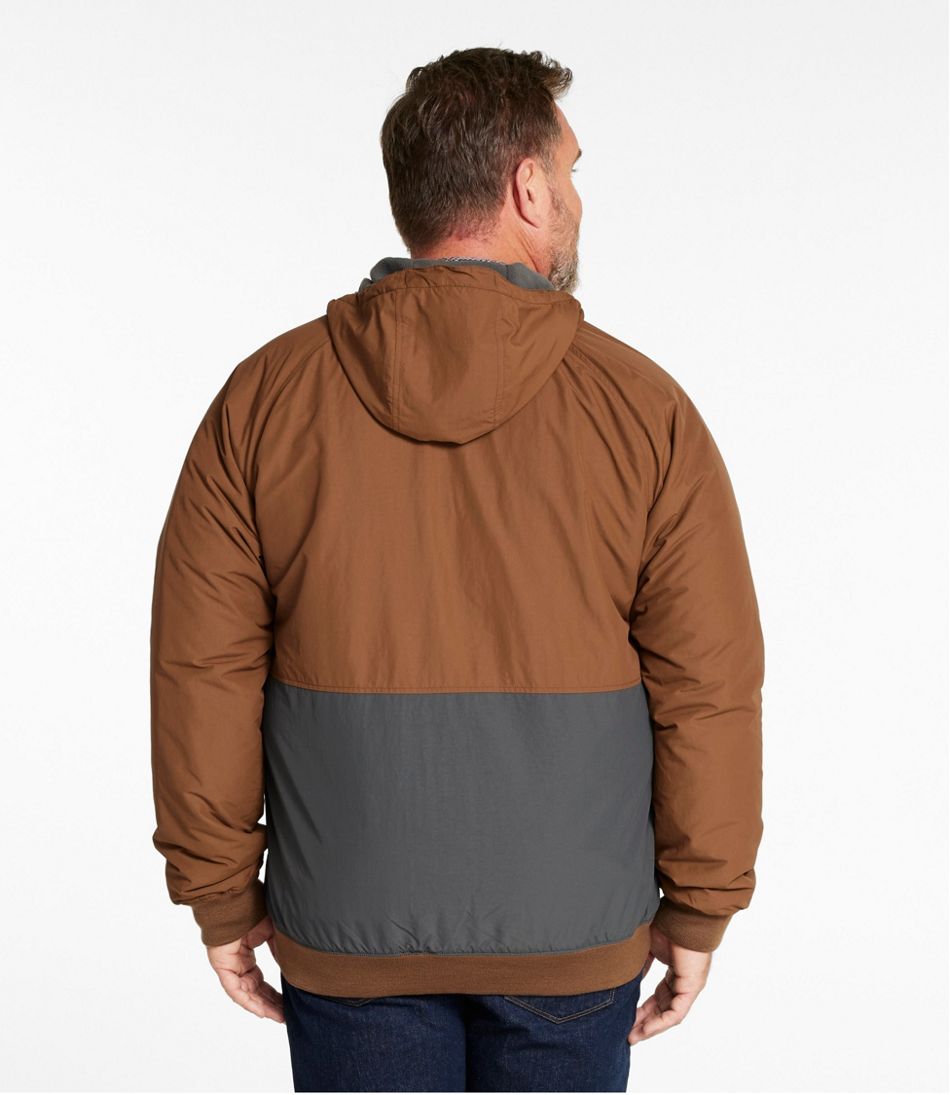 L.L.Bean Discount | Men's Insulated 3-Season Bomber Hooded Jacket, Colorblock