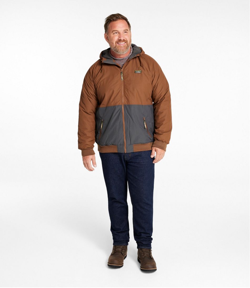 L.L.Bean Discount | Men's Insulated 3-Season Bomber Hooded Jacket, Colorblock
