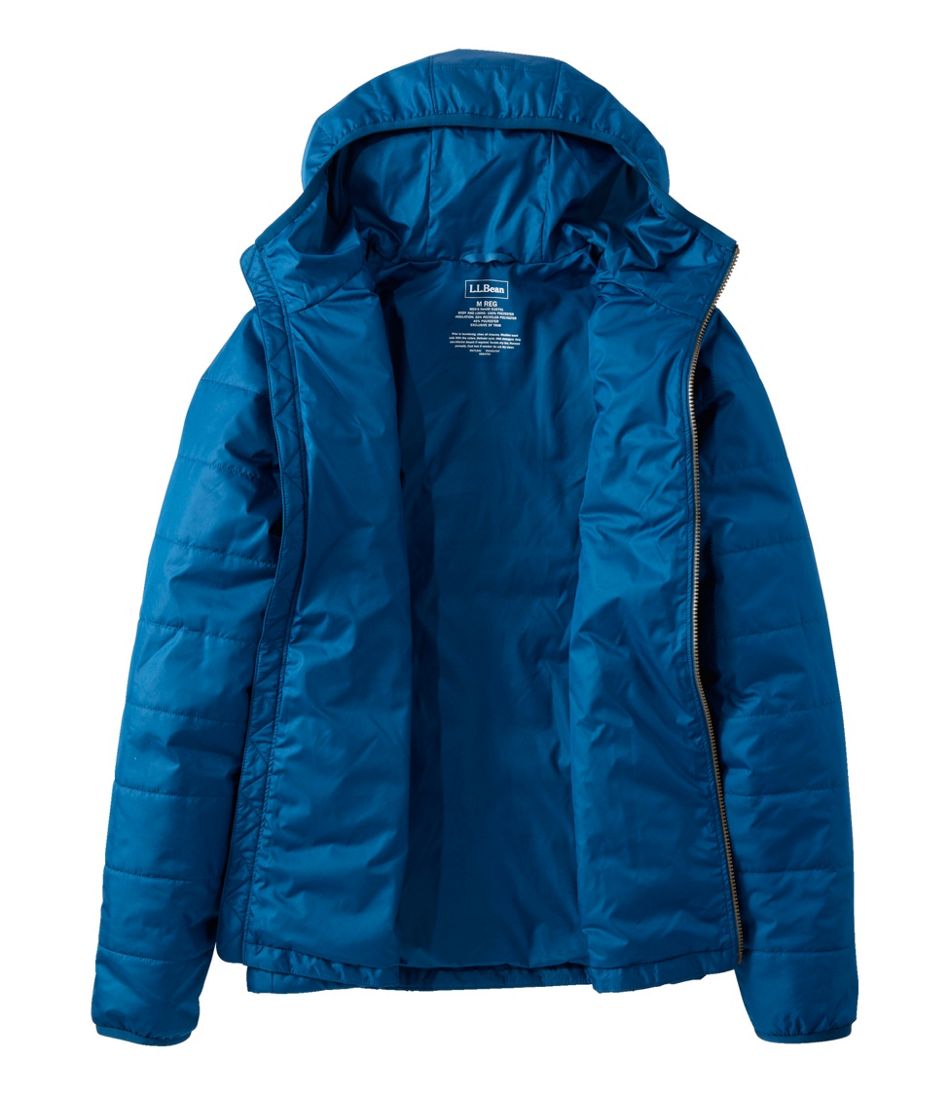 L.L.Bean Outlet | Men's Mountain Classic Puffer Hooded Jacket, Colorblock