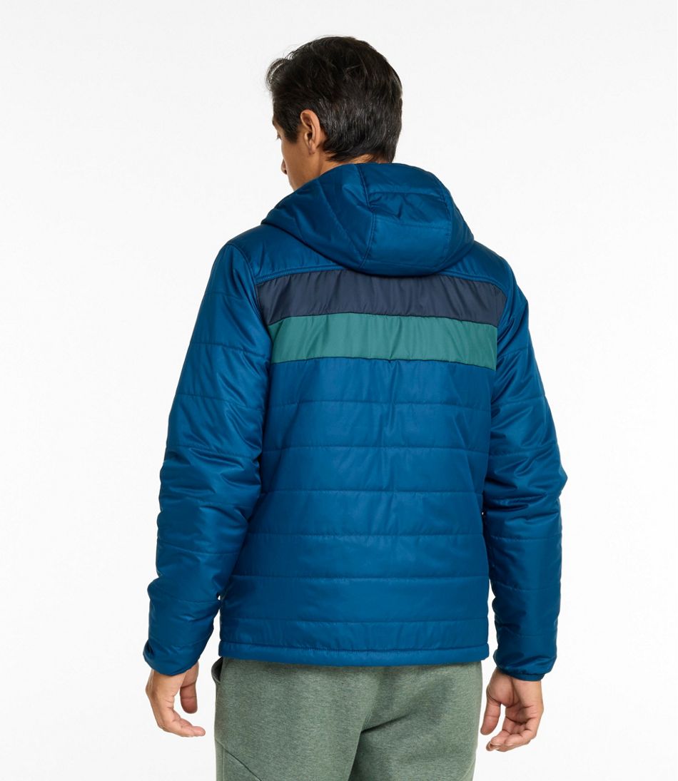 L.L.Bean Outlet | Men's Mountain Classic Puffer Hooded Jacket, Colorblock