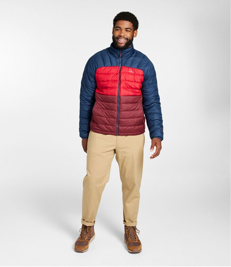 L.L.Bean On Sale | Men's Bean's Down Jacket, Colorblock
