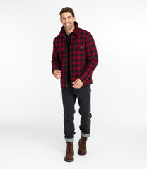 L.L.Bean US | Men's Maine Guide Zip-Front Jac-Shirt with PrimaLoft, Plaid