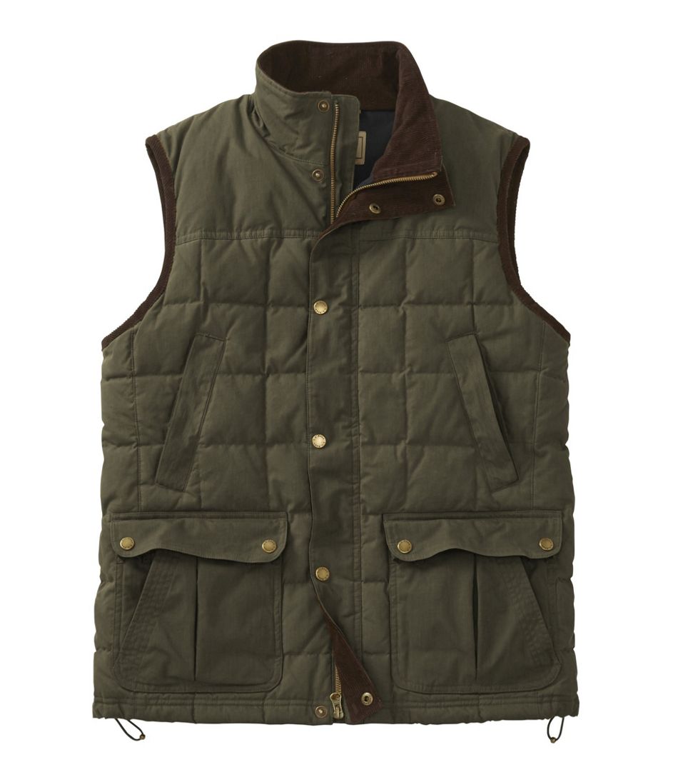 L.L.Bean New | Men's Upcountry Waxed Cotton Down Vest