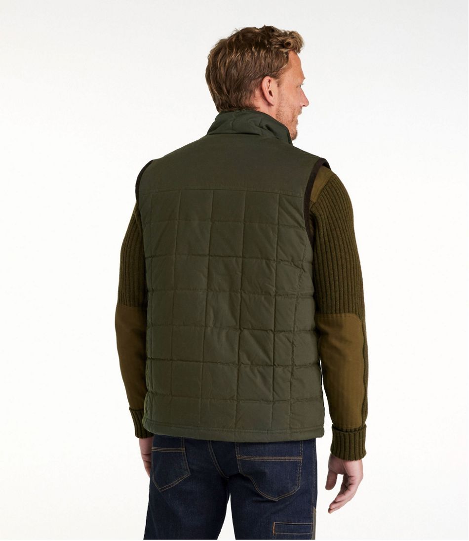 L.L.Bean New | Men's Upcountry Waxed Cotton Down Vest