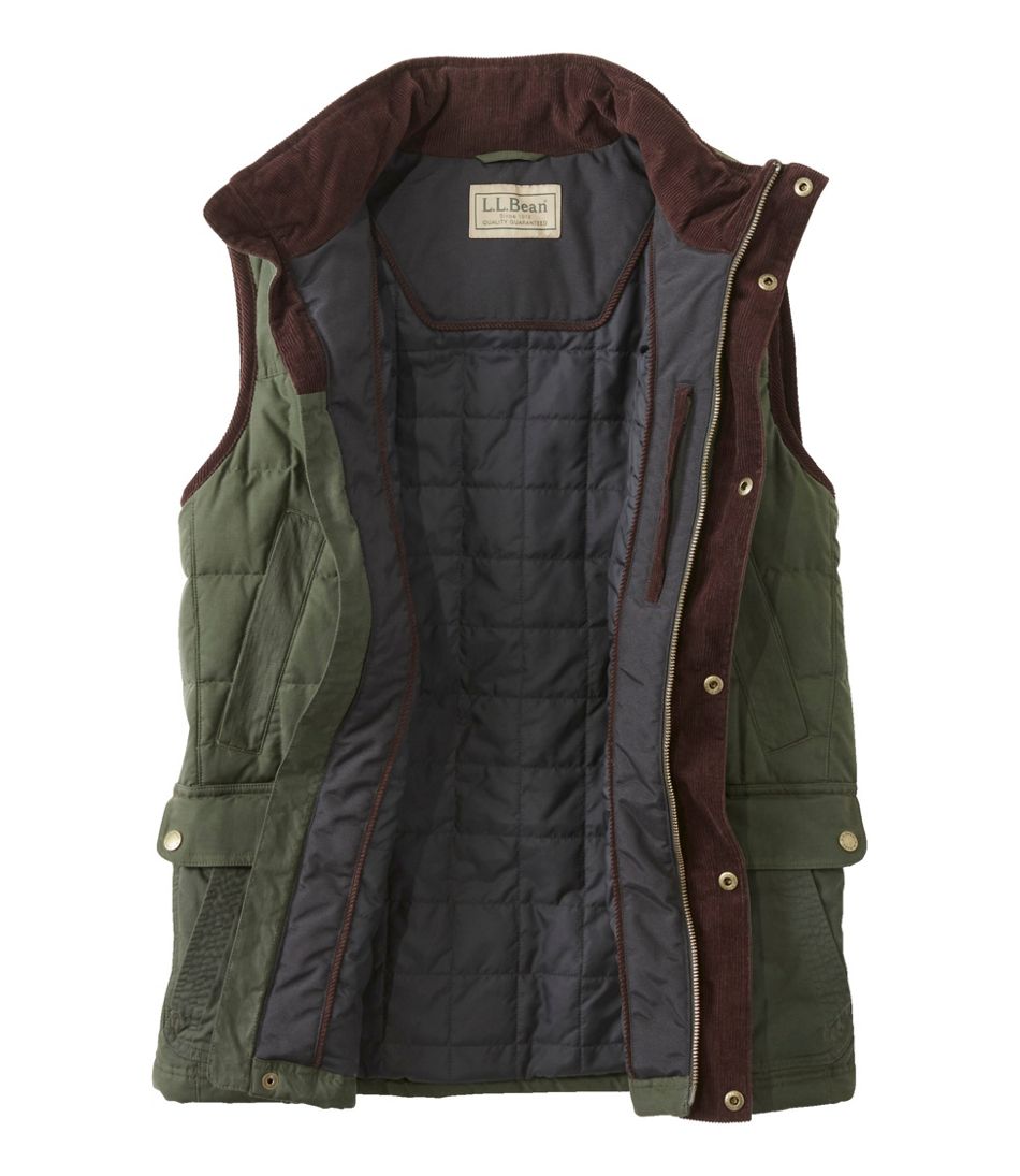L.L.Bean New | Men's Upcountry Waxed Cotton Down Vest