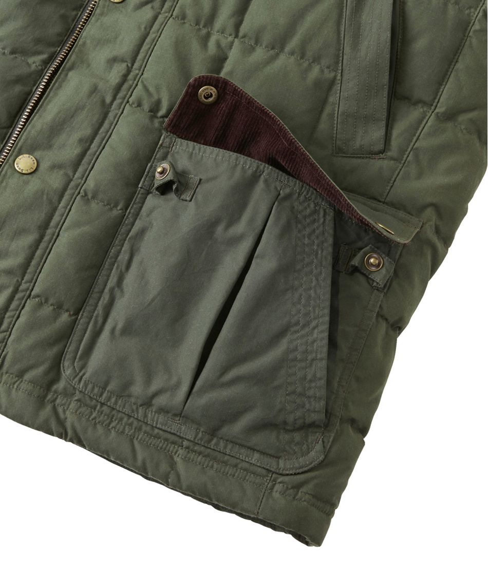 L.L.Bean New | Men's Upcountry Waxed Cotton Down Vest