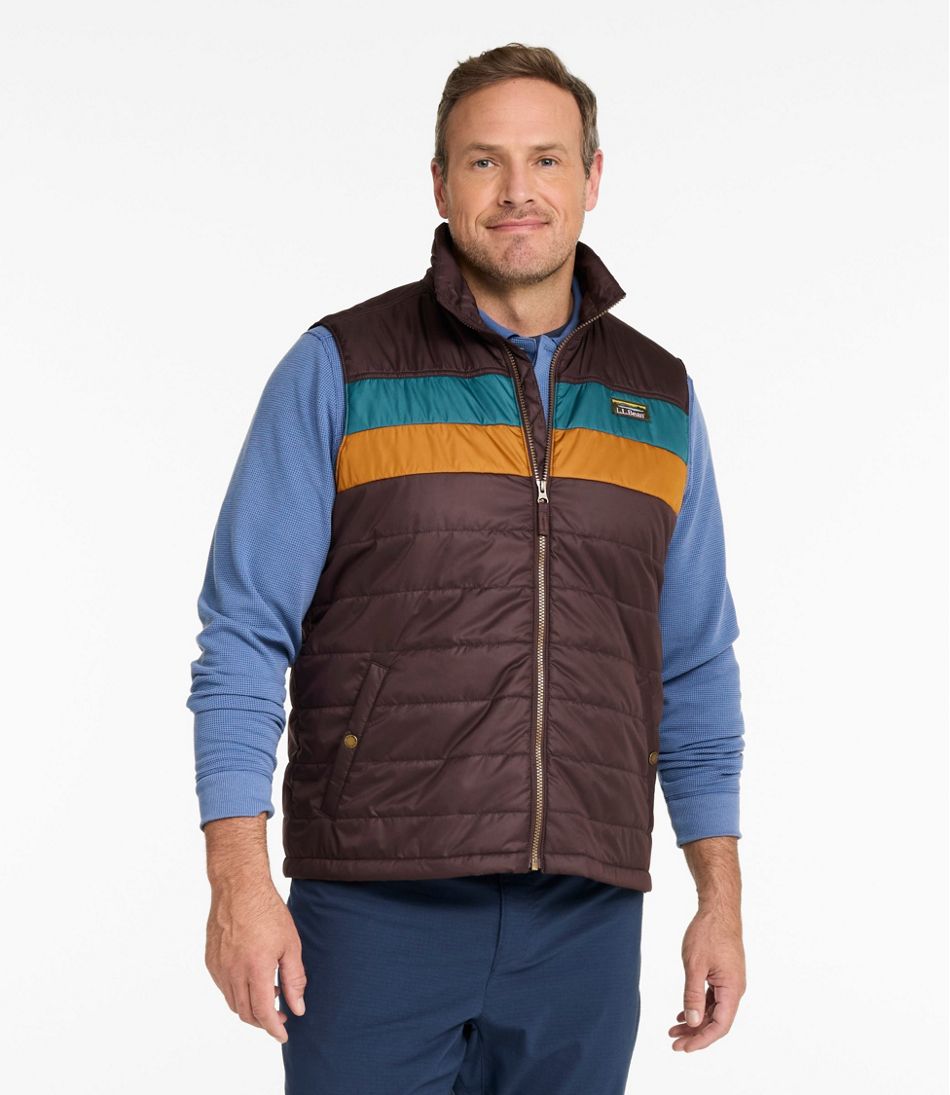 L.L.Bean Online | Men's Mountain Classic Puffer Vest, Colorblock