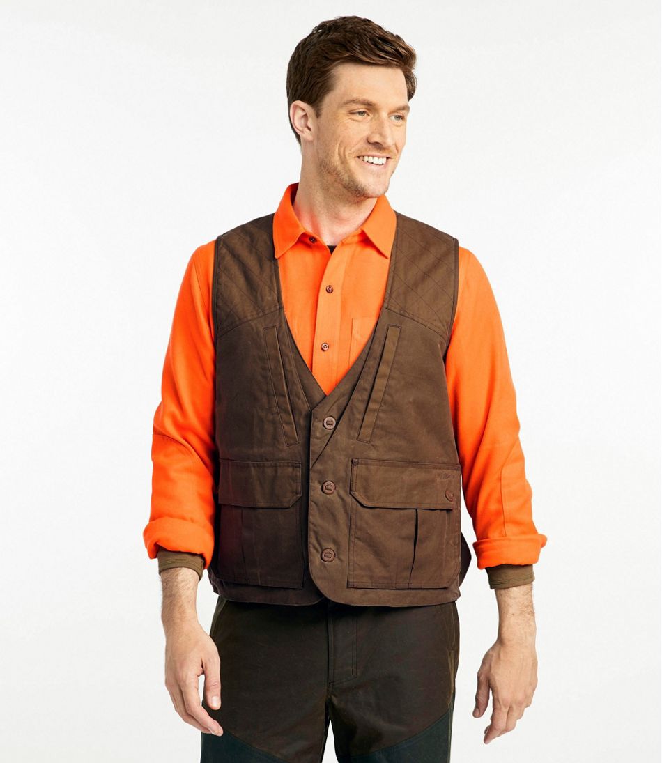 L.L.Bean Discount | Men's Double L Waxed-Cotton Upland Vest