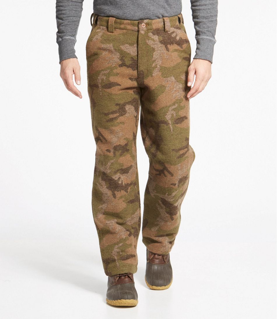 L.L.Bean Discount | Men's Maine Guide Wool Pants with PrimaLoft, Camouflage