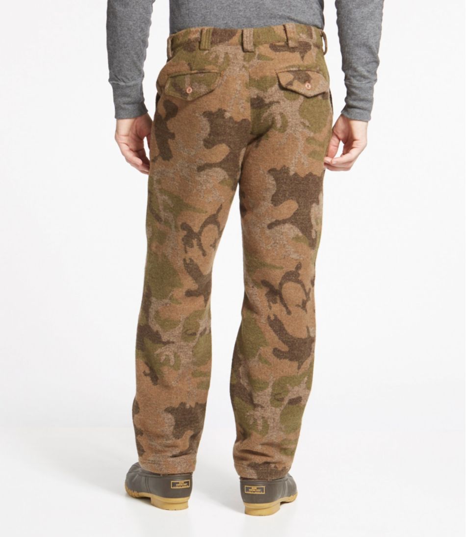L.L.Bean Discount | Men's Maine Guide Wool Pants with PrimaLoft, Camouflage