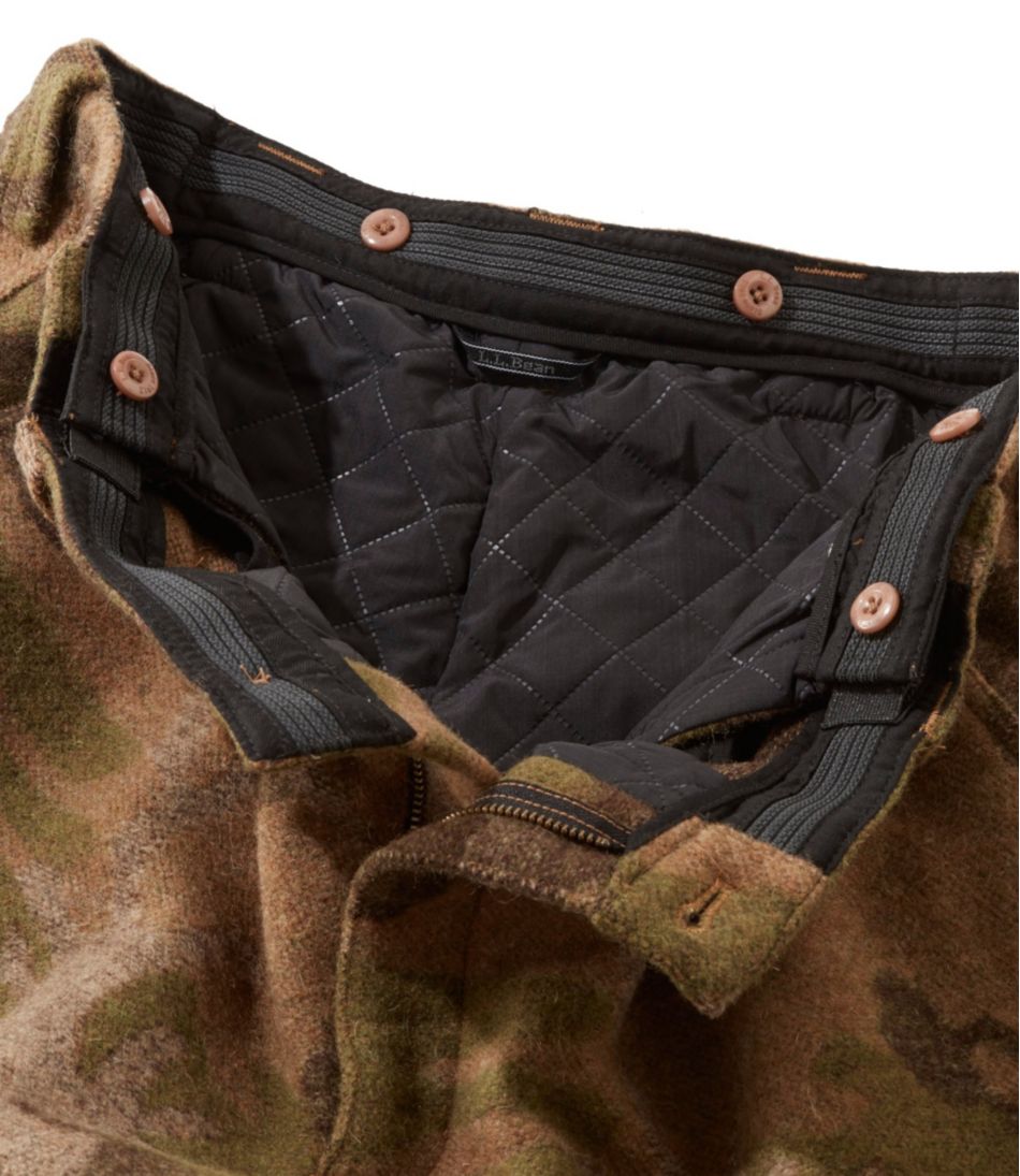 L.L.Bean Discount | Men's Maine Guide Wool Pants with PrimaLoft, Camouflage