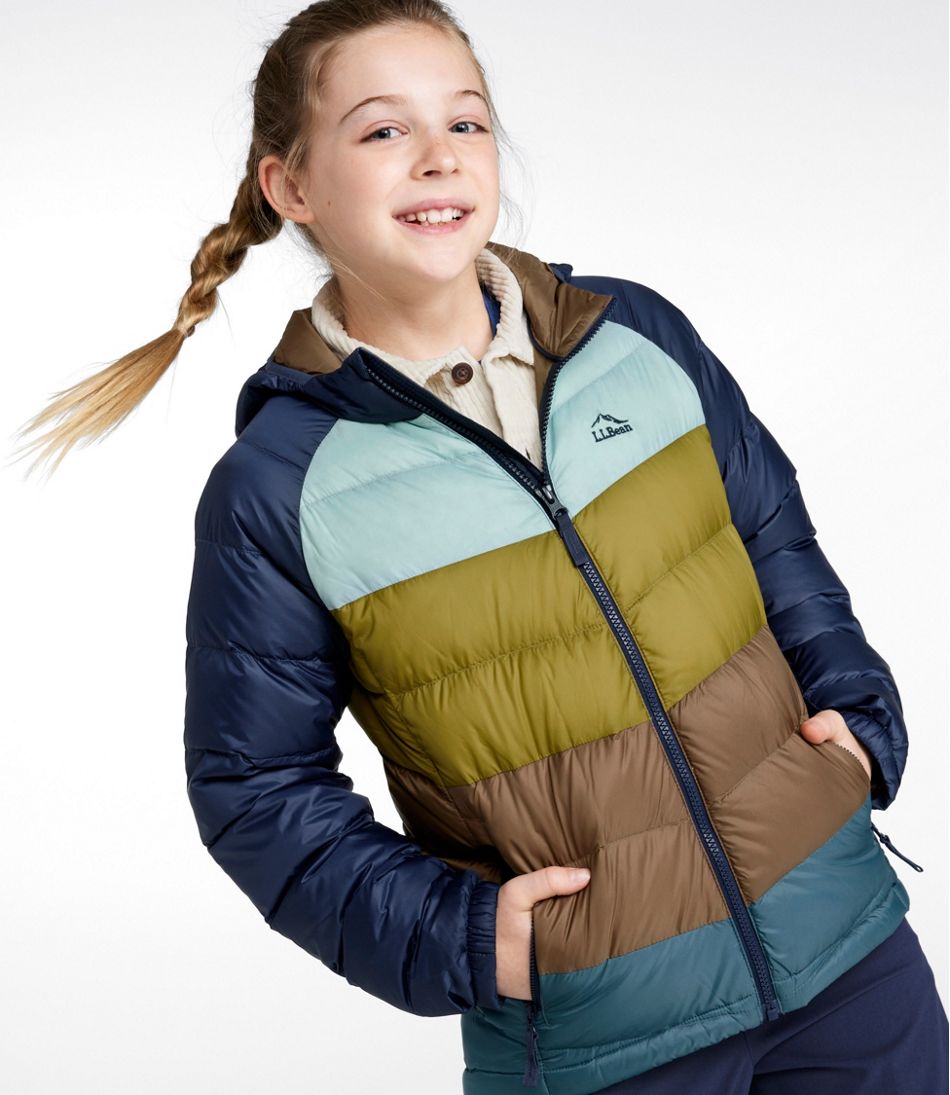 L.L.Bean On Sale | Kids' Ultralight 650 Down Jacket, Colorblock