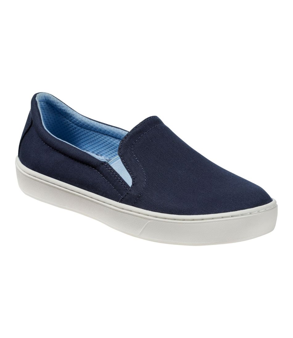 L.L.Bean For Sale | Women's Eco Bay Canvas Sneakers, Slip-On