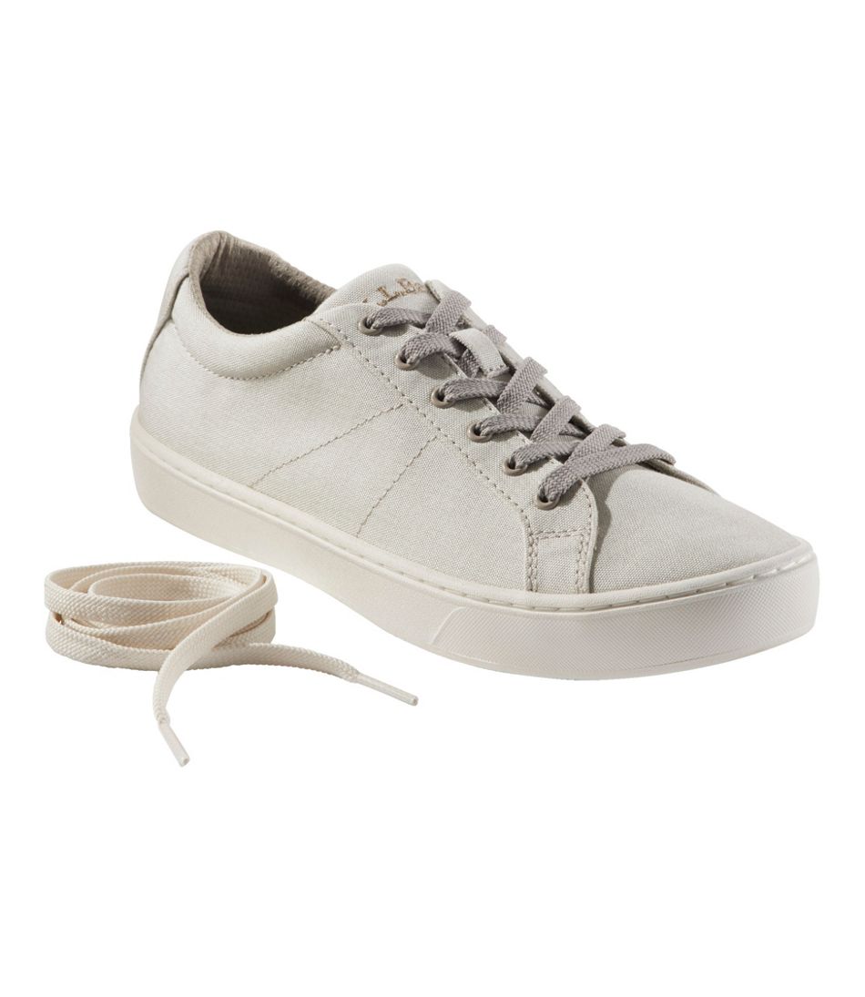 L.L.Bean New | Women's Eco Bay Canvas Sneakers, Lace-Up