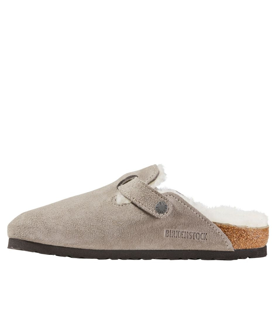 L.L.Bean Sale | Women's Birkenstock Boston Clogs, Suede Shearling