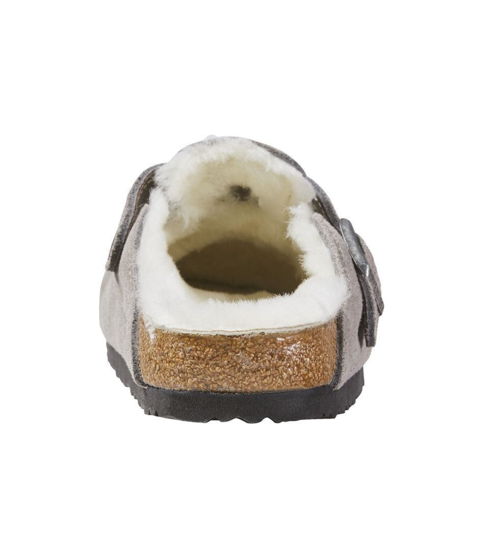 L.L.Bean Sale | Women's Birkenstock Boston Clogs, Suede Shearling