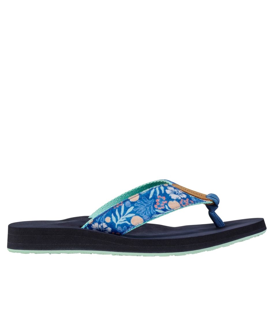 L.L.Bean Online | Women's Maine Isle Flip-Flops, Woven Print