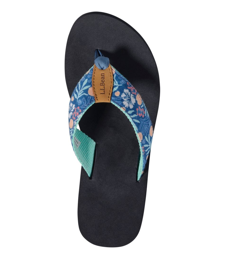 L.L.Bean Online | Women's Maine Isle Flip-Flops, Woven Print