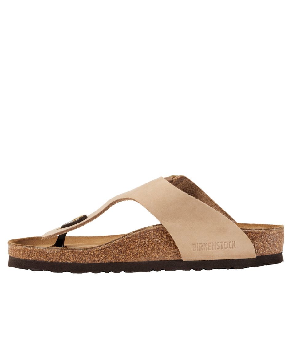 L.L.Bean Online | Women's Birkenstock Big Buckle Gizeh Sandals, Nubuck