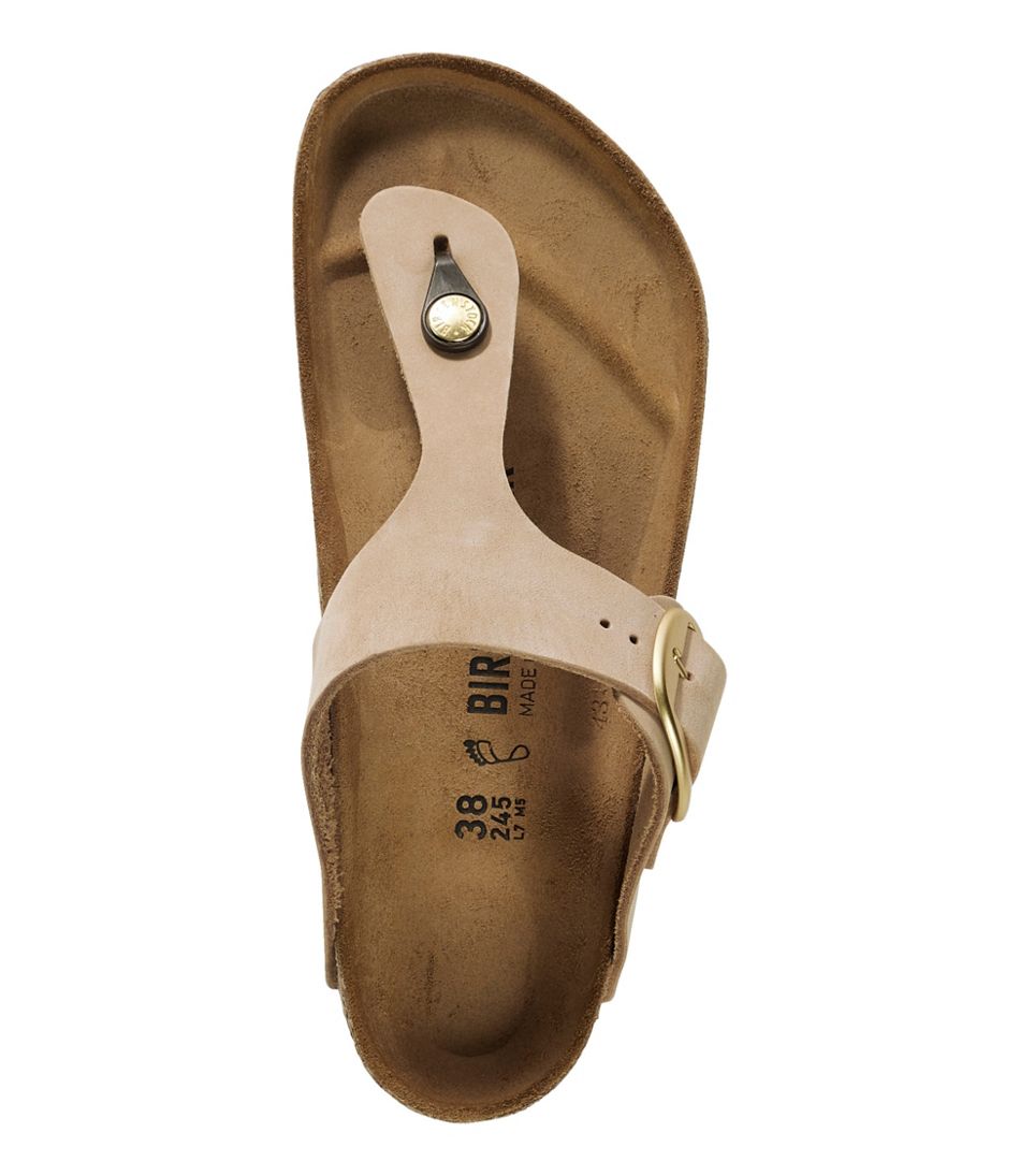 L.L.Bean Online | Women's Birkenstock Big Buckle Gizeh Sandals, Nubuck