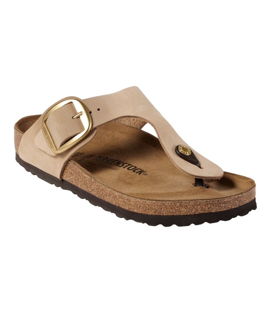 L.L.Bean Online | Women's Birkenstock Big Buckle Gizeh Sandals, Nubuck