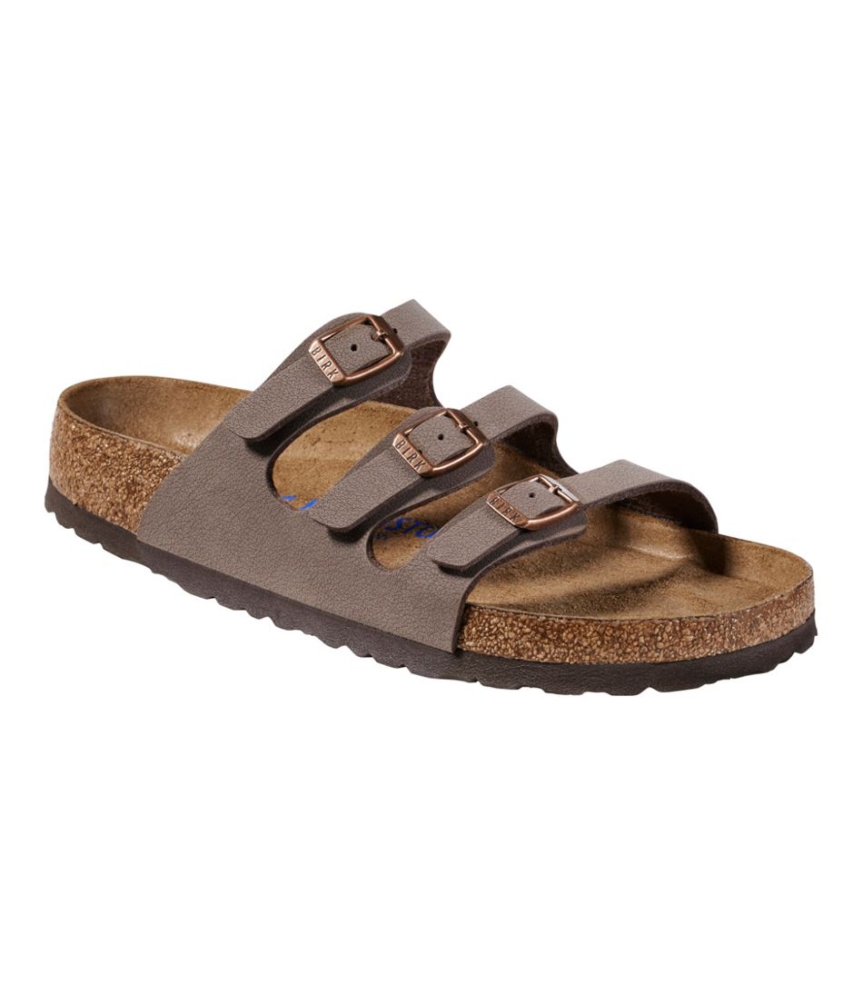 L.L.Bean US | Women's Birkenstock Florida Sandals, Soft Footbed Birkibuc