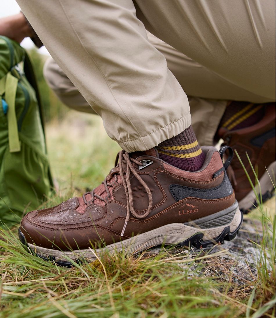L.L.Bean US | Men's Trail Model X Waterproof Hiking Shoes, Leather
