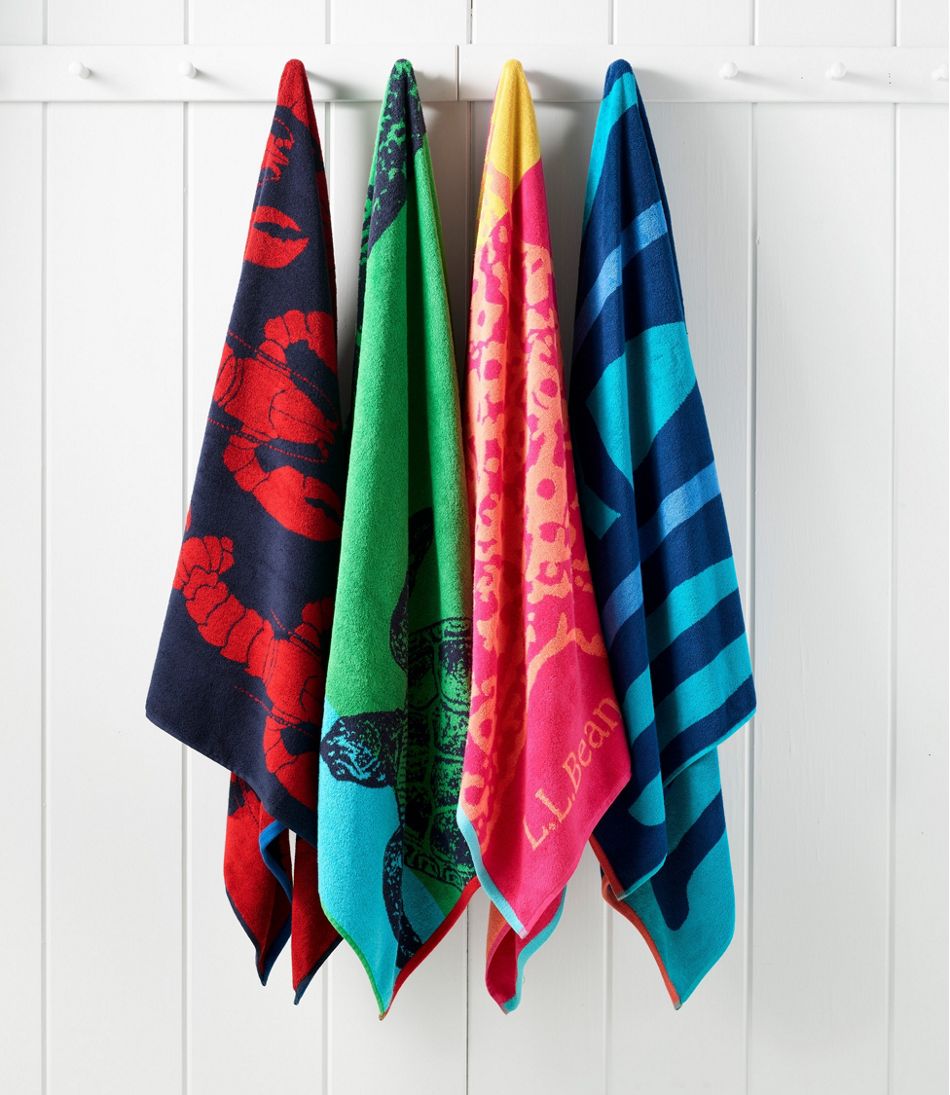 L.L.Bean Discount | Seaside Beach Towel, Lobsters