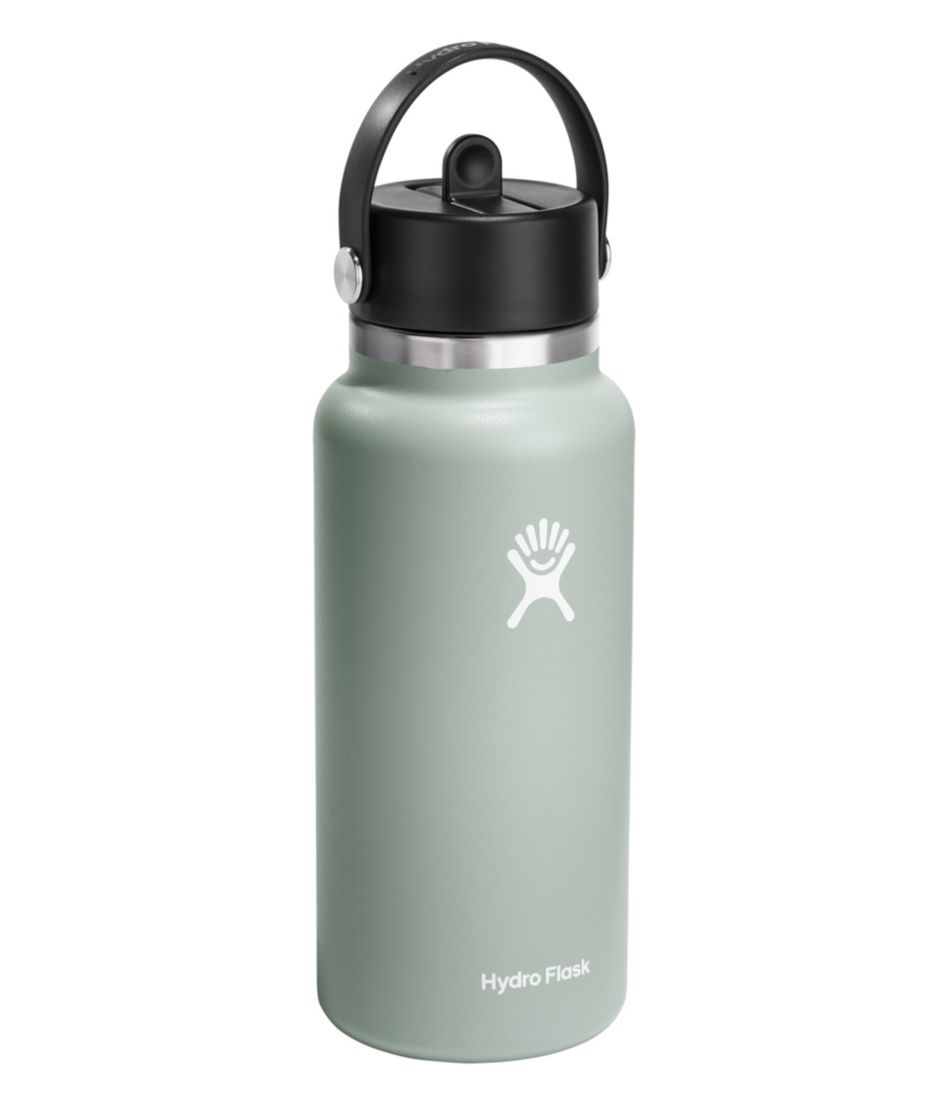 L.L.Bean Sale | Hydro Flask Wide Mouth Water Bottle with Flex Straw Cap, 32 oz.