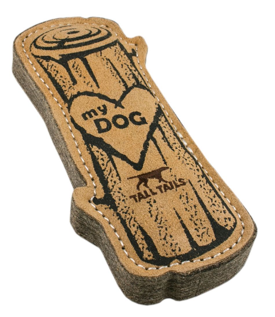 L.L.Bean For Sale | Natural Leather & Wool Love My Dog Log Dog Toy