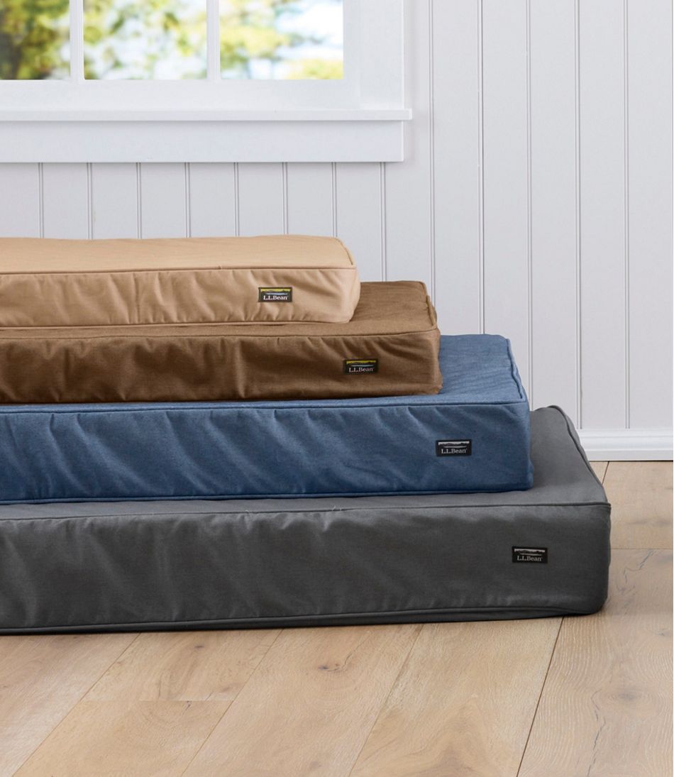 L.L.Bean Outlet | Premium Denim Dog Bed, Rectangular