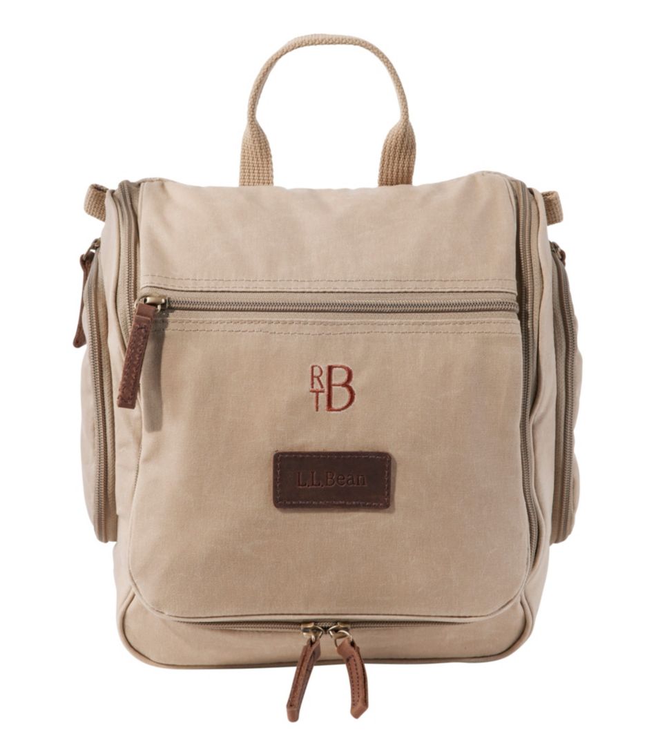 L.L.Bean Discount | Waxed-Canvas Personal Organizer Toiletry Bag, Medium