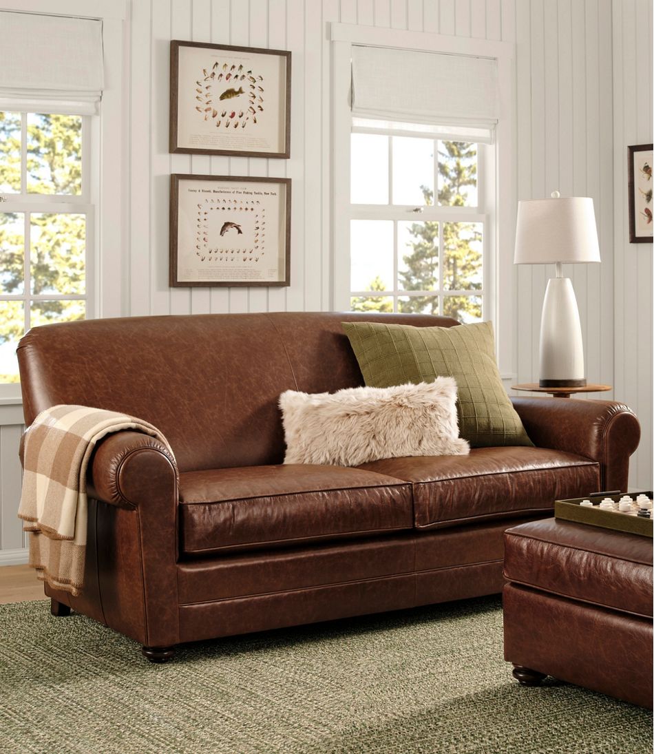 L.L.Bean New | Bean's Leather Lodge Sofa