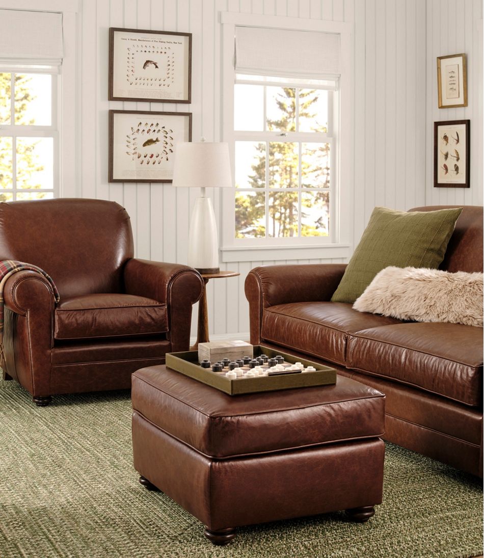 L.L.Bean New | Bean's Leather Lodge Sofa