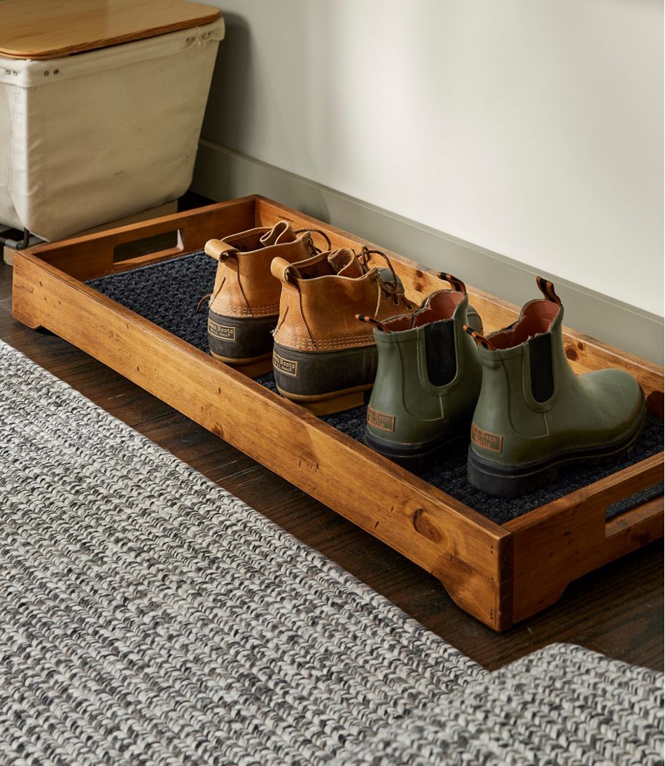 L.L.Bean Sale | Rustic Wooden Boot Tray