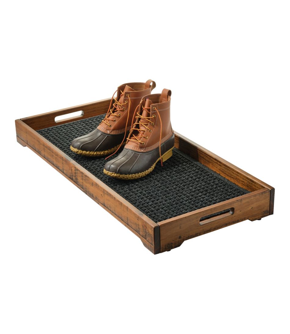L.L.Bean Sale | Rustic Wooden Boot Tray