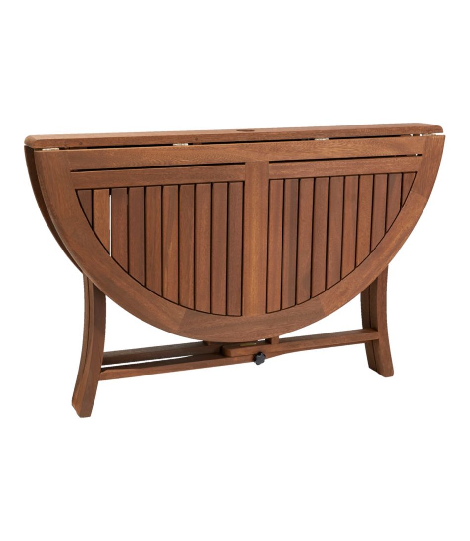 L.L.Bean Outlet | Eucalyptus Folding Table, Round