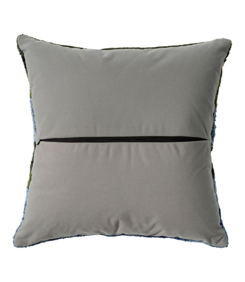 L.L.Bean For Sale | Indoor/Outdoor Hooked Pillow, Mountain Dogs