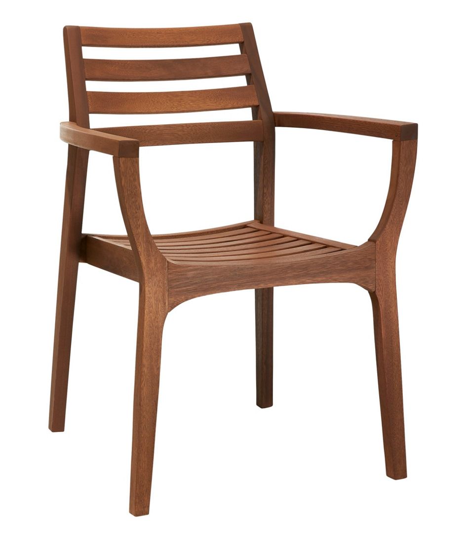 L.L.Bean US | Eucalyptus Stacking Chairs, Set of Four