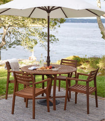 L.L.Bean US | Eucalyptus Stacking Chairs, Set of Four
