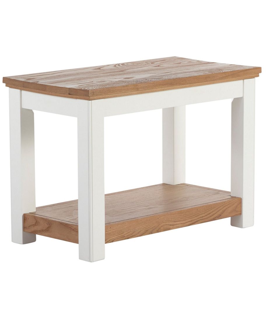 L.L.Bean Outlet | Painted Farmhouse Bench, Wood Top