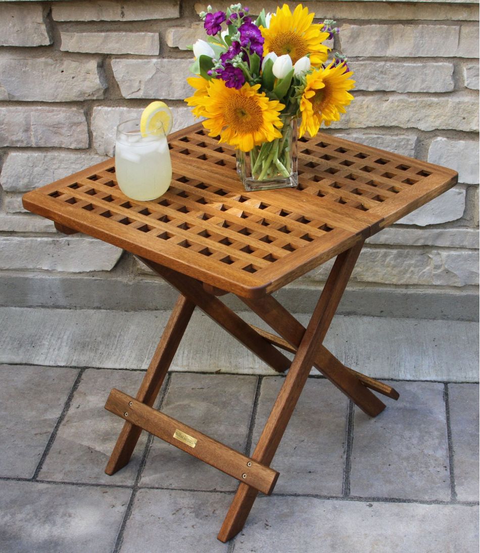 L.L.Bean On Sale | Eucalyptus Folding Side Table