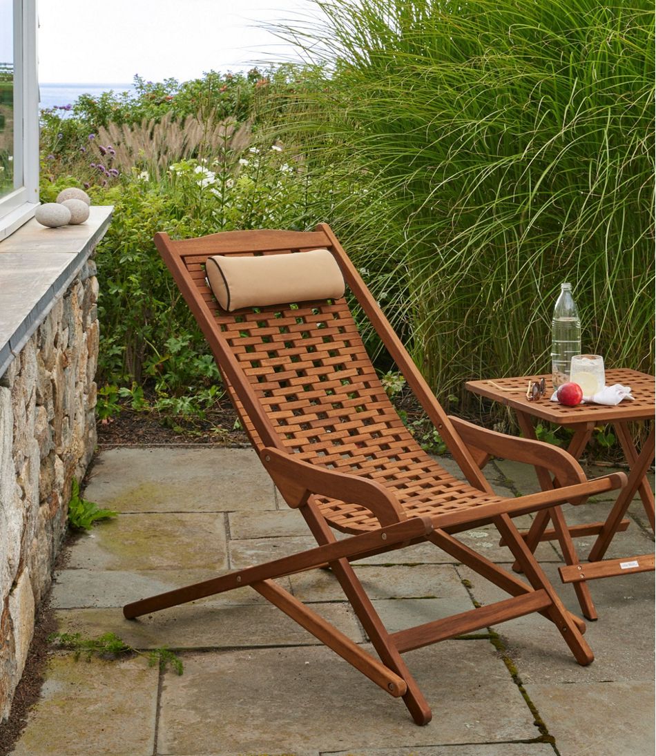 L.L.Bean For Sale | Eucalyptus Sling Folding Lounger